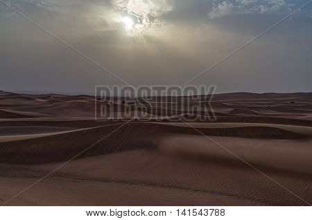 Dubai desert is close to the city and a pristine natural environment
