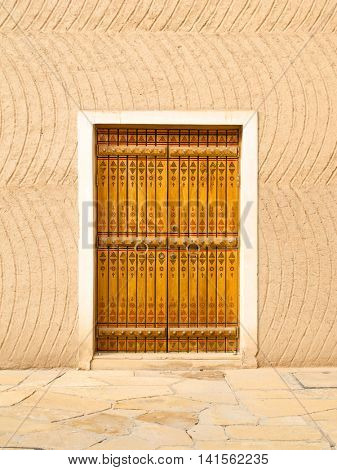 Traditional arabic doorway (National museum, Riyadh, Saudi Arabia)