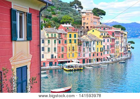 the famous Ligurian village and its colorful houses