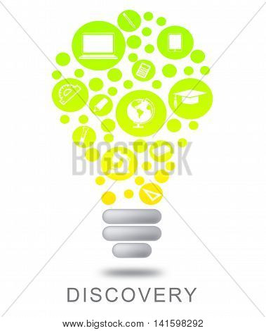 Discovery Lightbulb Means Work Out And Detect