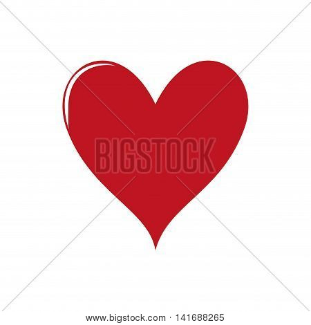heart love romatic passion icon. Isolated and flat illustration. Vector graphic