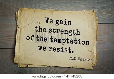 Aphorism by Ralph Waldo Emerson (1803-1882) - american essayist, poet, philosopher, social activist quote. The highest revelation is that God is in every man. 
