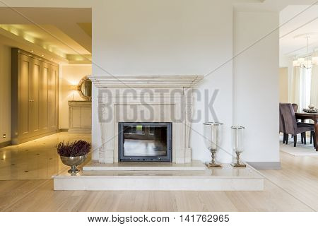 Classic Beauty Of A Marble Moulded Mantel