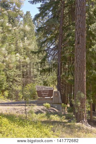Forest and park services maintenance in the Mt. hood wilderness area Oregon.
