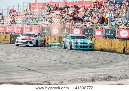 Khabarovsk Russia Jul 10 2016 : Russian Drift Series Stage 4 RDS Vostok 2016