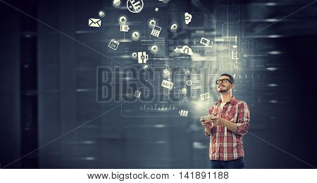 Innovative technologies for your device . Mixed media