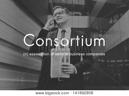 Consortium Alliance Combine Cooperative Group Concept
