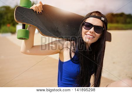 Longboarder In The Sunshine