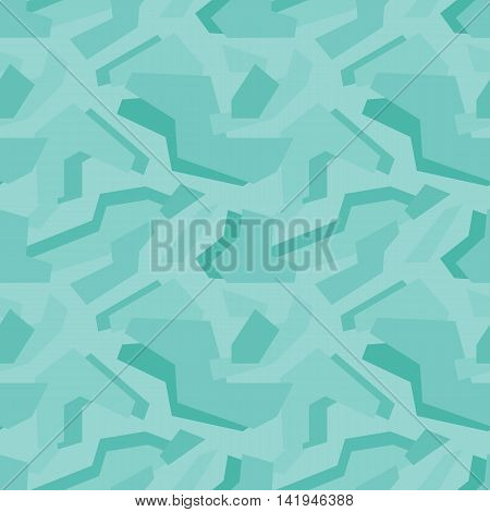 Abstract vector geometric ultramarine camouflage seamless pattern