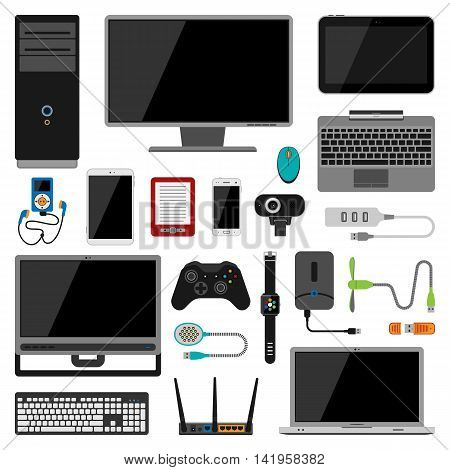 Appliances for Smart Home, Gadgets Collection Stock Vector