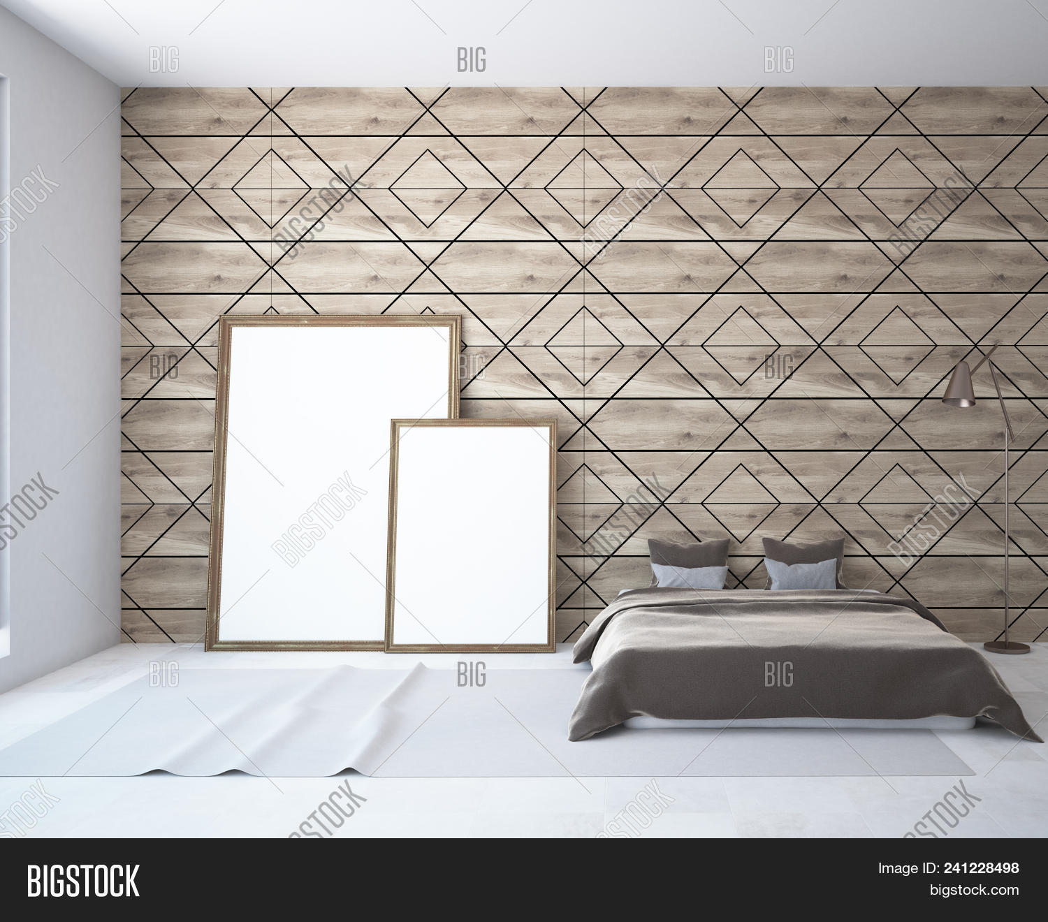 Diamond Pattern Wooden Image Photo Free Trial Bigstock
