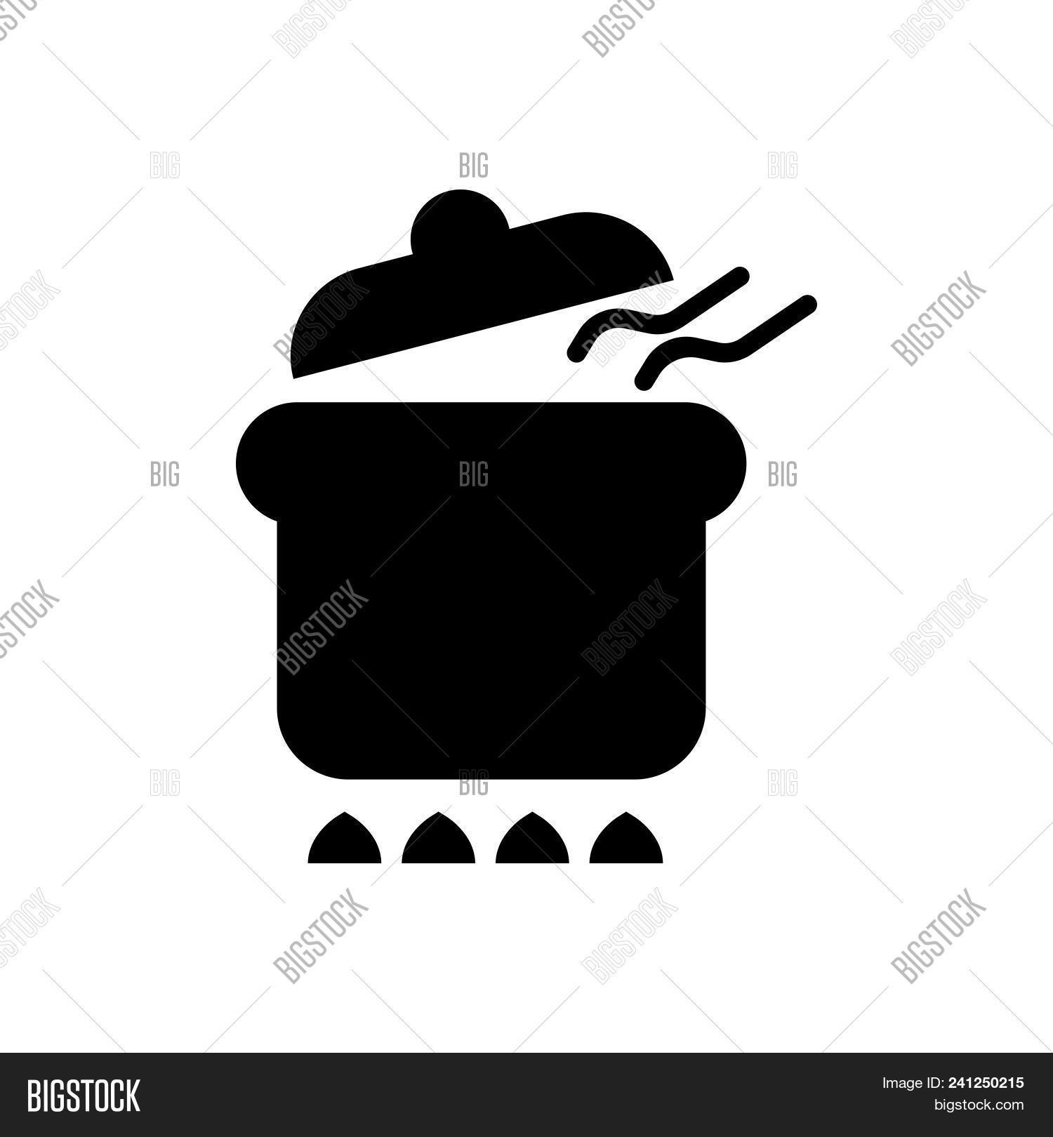 Pot Meal Vector Icon Vector & Photo (Free Trial) | Bigstock