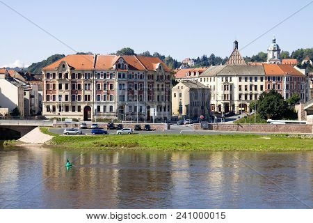 Meissen, Germany - September 06, 2010: Meissen Cityscape. Meissen Is A City On Both Banks Of The Elb
