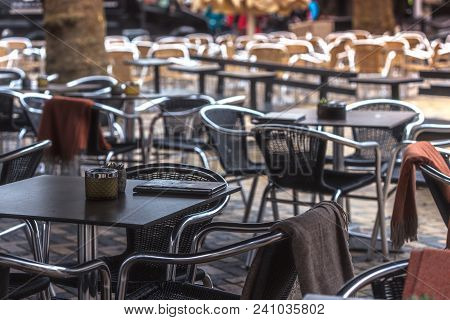 Cafe On The Street Of The European City