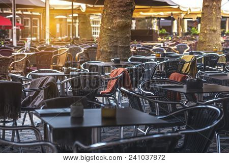 Cafe On The Street Of The European City