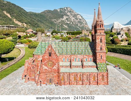 Melide, Lugano, Switzerland - September 25, 2014: Swiss Miniature Park In Melide, Is An Open-air Mus