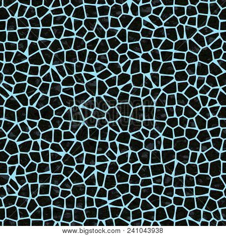 Light Blue And Dark Black Mosaic 3d Seamless Gems Mosaic Texture