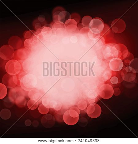 Abstract Red Christmas Background With An White Concetration In Center