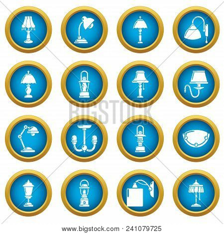 Lamp Icons Set. Simple Illustration Of 16 Lamp Vector Icons For Web