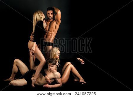 Erotic Games, Sexy Women, Beauty, Fashion. Twins Women With Athlete Men. Family Trust, Polygamy, Bet