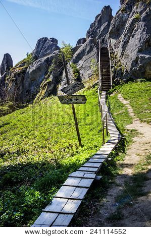 The Place Of Tustan Fortress - A Medieval Cliff-side Fortress-city, Archaeological And Natural Monum