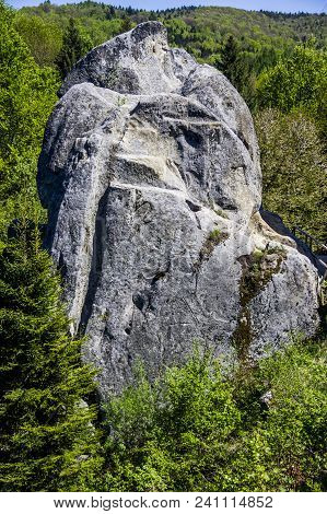 The Place Of Tustan Fortress - A Medieval Cliff-side Fortress-city, Archaeological And Natural Monum