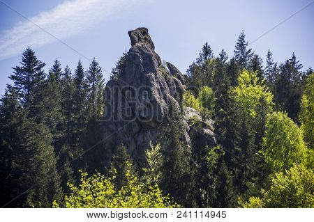 The Place Of Tustan Fortress - A Medieval Cliff-side Fortress-city, Archaeological And Natural Monum
