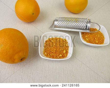 Peel From Unwaxed Orange And A Grater