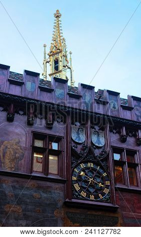 Basel, Switzerland - January 3, 2014: Fragment Of The Interior In Town Hall In Basel. Basel Is A Thi