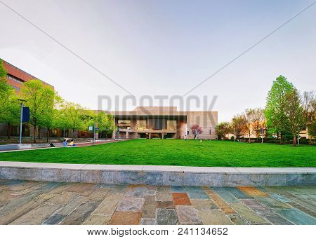 Philadelphia, Usa - May 4, 2015: National Constitution Center At Philadelphia, Pennsylvania, The Usa