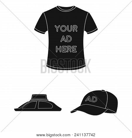 Production Of Advertising Black Icons In Set Collection For Design. Advertising Equipment Vector Sym