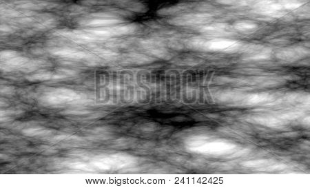 Abstract Fractal Noise Effect On Black Background, Solar System, Astrophysics On A Black Background,