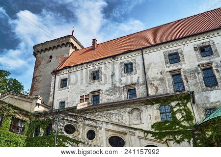 Medieval Castle With A Tower In Otmuchow In Poland