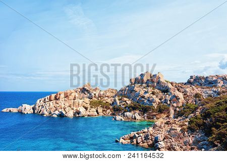 Rocks In Capo Testa, Santa Teresa Gallura, Mediterranean Sea, Sardinia, Italy