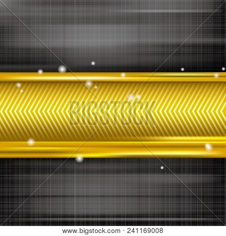 Vector Tech Background, Use A Grid Gradient.
