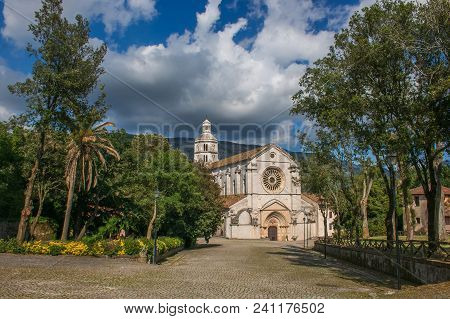 View Of Fossanova Abbey, Recently Restored, Is Located In The Municipality Of Priverno