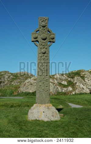 Croce celtica, Iona, Scozia.