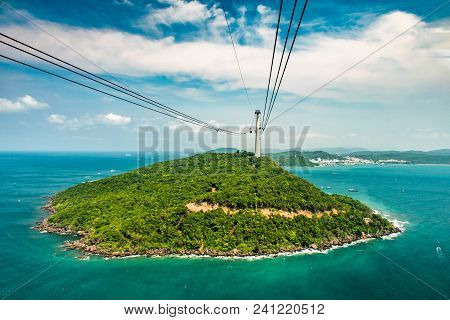 The Longest Cable Car Situated On The Phu Quoc Island In South Vietnam.