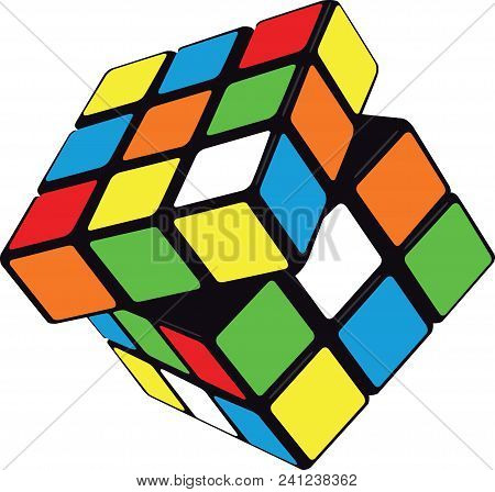 Rubiks Cub Magic Cube Solving Enigma Play Illustration