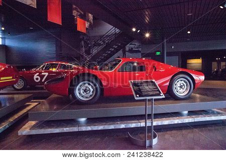 Naples, Florida, Usa - May 5, 2018:  Red 1964 Porsche 904 Carrera Gts Displayed At The Revs Institut