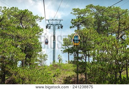 Cable Car At Robin Hill, Truc Lam Dalat, Vietnam