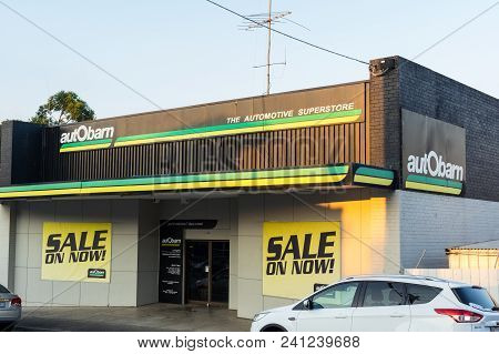 Leongatha, Australia - January 28, 2018: Autobarn Store In Leongatha In South Gippsland. Autobarn Is