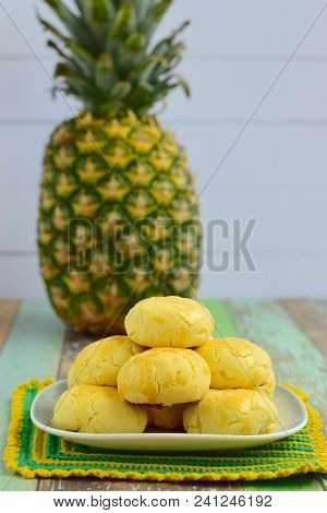 Nastar, Indonesian Pineapple Tart Cookies. Popular To Celebrate Eid Al Fitr