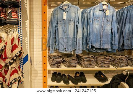 MILAN, ITALY - CIRCA NOVEMBER, 2017: inside Alcott store in Milan.