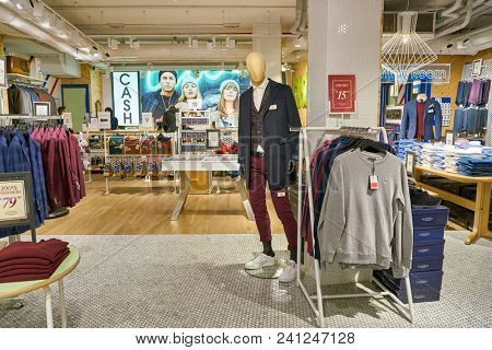 MILAN, ITALY - CIRCA NOVEMBER, 2017: inside Alcott store in Milan.