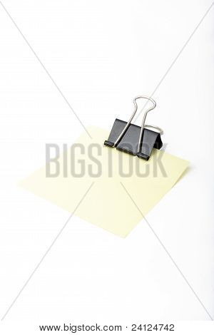 Bemærk papir og papirclips