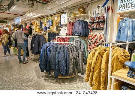MILAN, ITALY - CIRCA NOVEMBER, 2017: inside Alcott store in Milan.