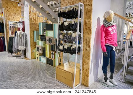 MILAN, ITALY - CIRCA NOVEMBER, 2017: inside Alcott store in Milan.