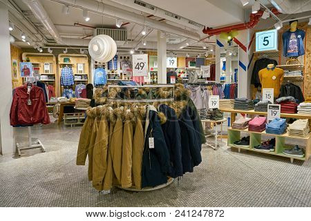 MILAN, ITALY - CIRCA NOVEMBER, 2017: inside Alcott store in Milan.