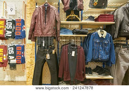 MILAN, ITALY - CIRCA NOVEMBER, 2017: inside Alcott store in Milan.